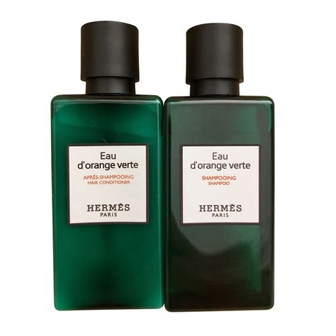 hermes d orange verte shampoo shampoo conditioner|Hermes d'Orange Verte Shampoo and Conditioner Set Six 1.35 .